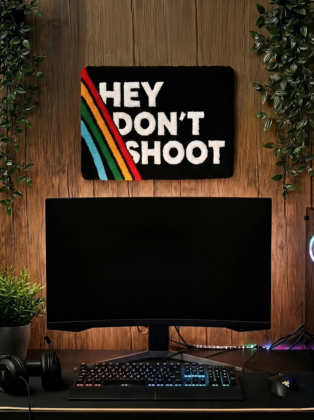 ARC Raiders Punch Needle Wall Hanging - Retro Gaming Room Decor