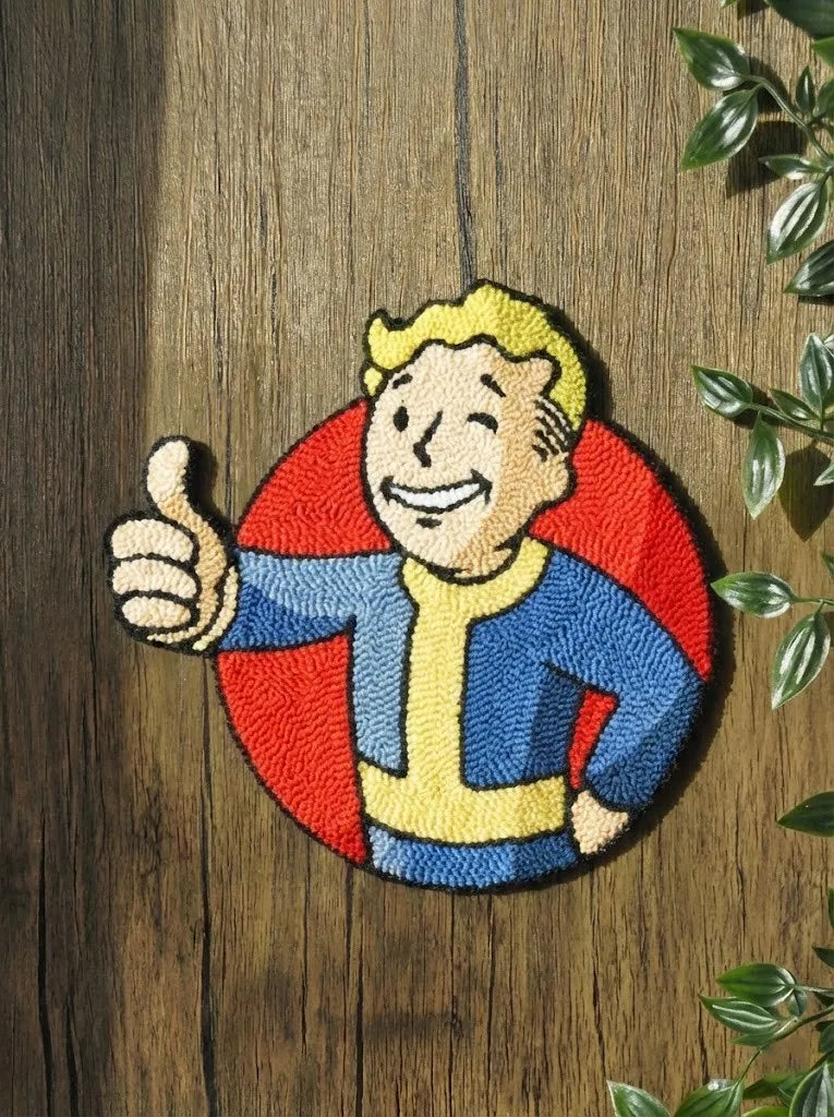 FalloutFallout Vault Boy | Handmade Punch Needle Wall hanging