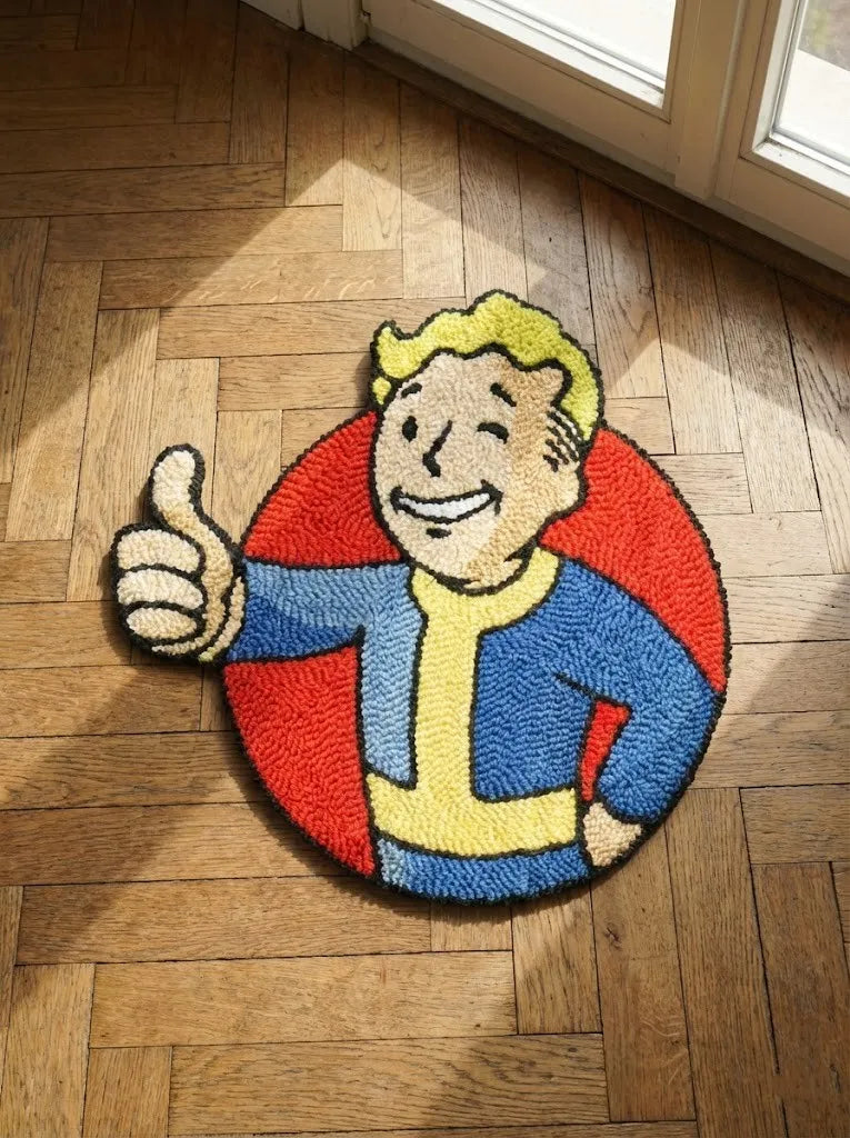 FalloutFallout Vault Boy | Handmade Punch Needle Wall hanging