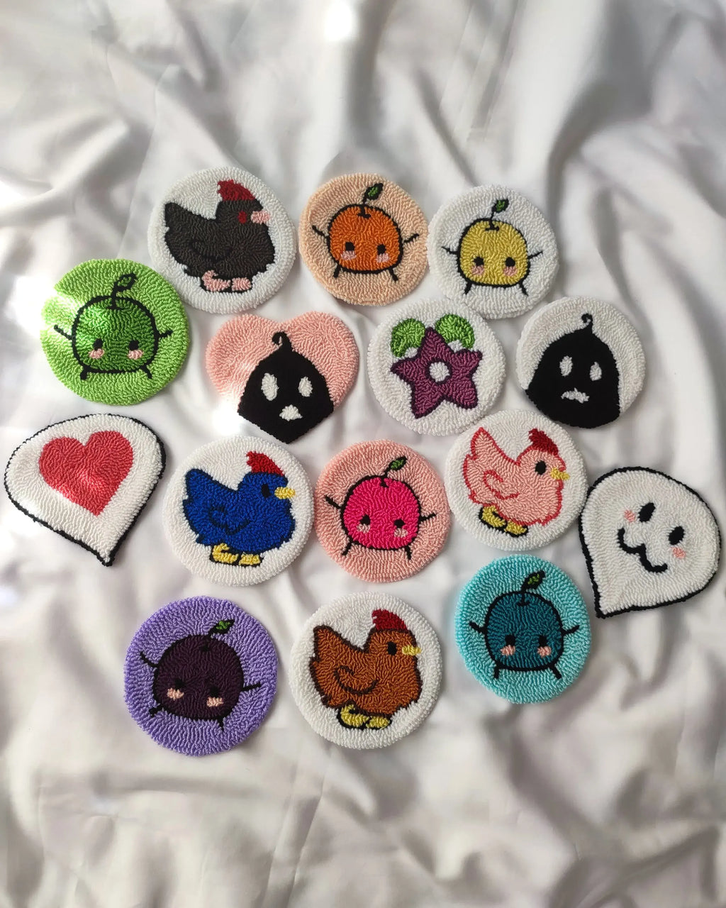 Stardew Valley Punch Needle Coaster | Featuring Junimo, Stardrop & Krobus Designs | Perfect for Stardew Valley Fans